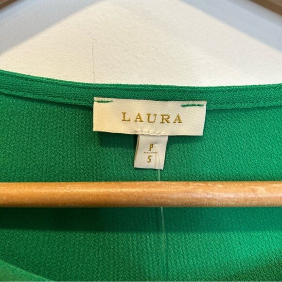 Laura Flutter Sleeve Top Parrot Green - Picture 9 of 13